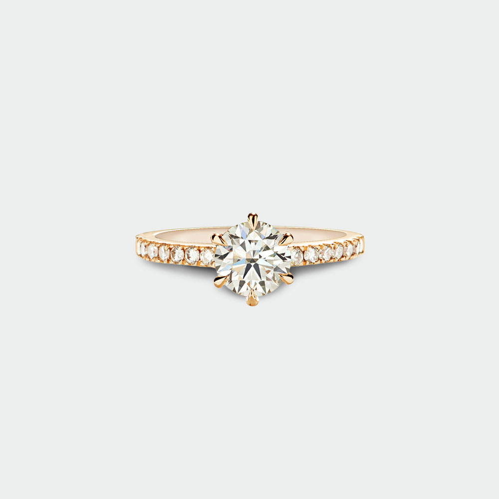 Round Brilliant Diamond Engagement Ring | SUEN