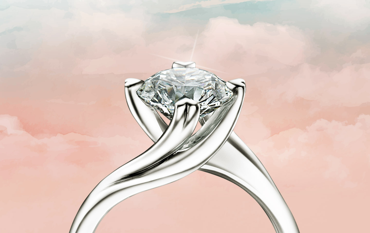 Entwine Signature TLD ring with 4 hearts claw | TLD