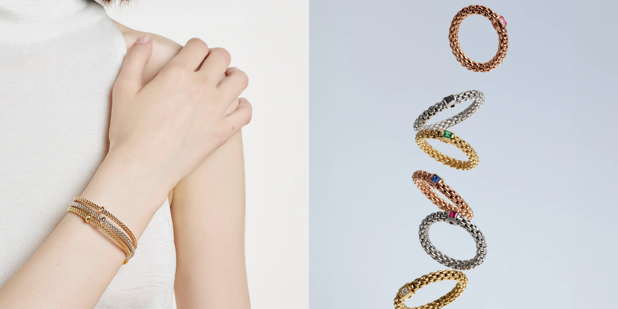 FOPE’s Flex’it bracelets and rings