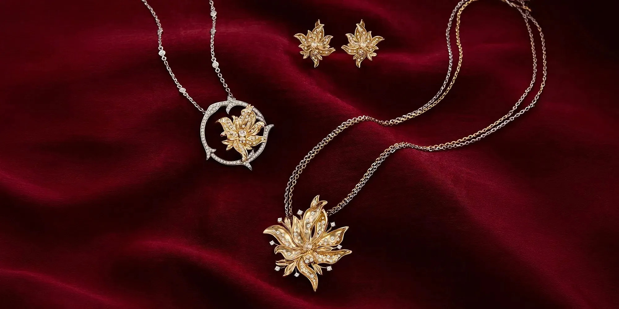 Her Legacy, Reimagined
Named after Puan Azah’s affectionate nickname, the Tita Collection by SUEN comprises 33 fine jewellery pieces inspired by her collection of traditional textiles and vintage jewellery. Each piece reinterprets a fragment of heritage through a contemporary lens.