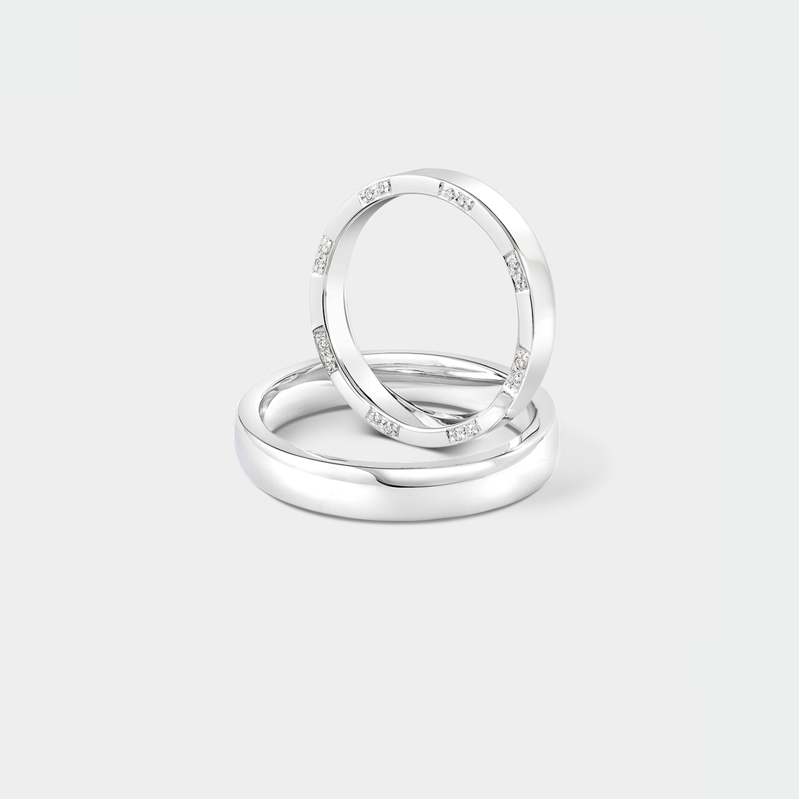 Matching Diamond Wedding Bands | SUEN