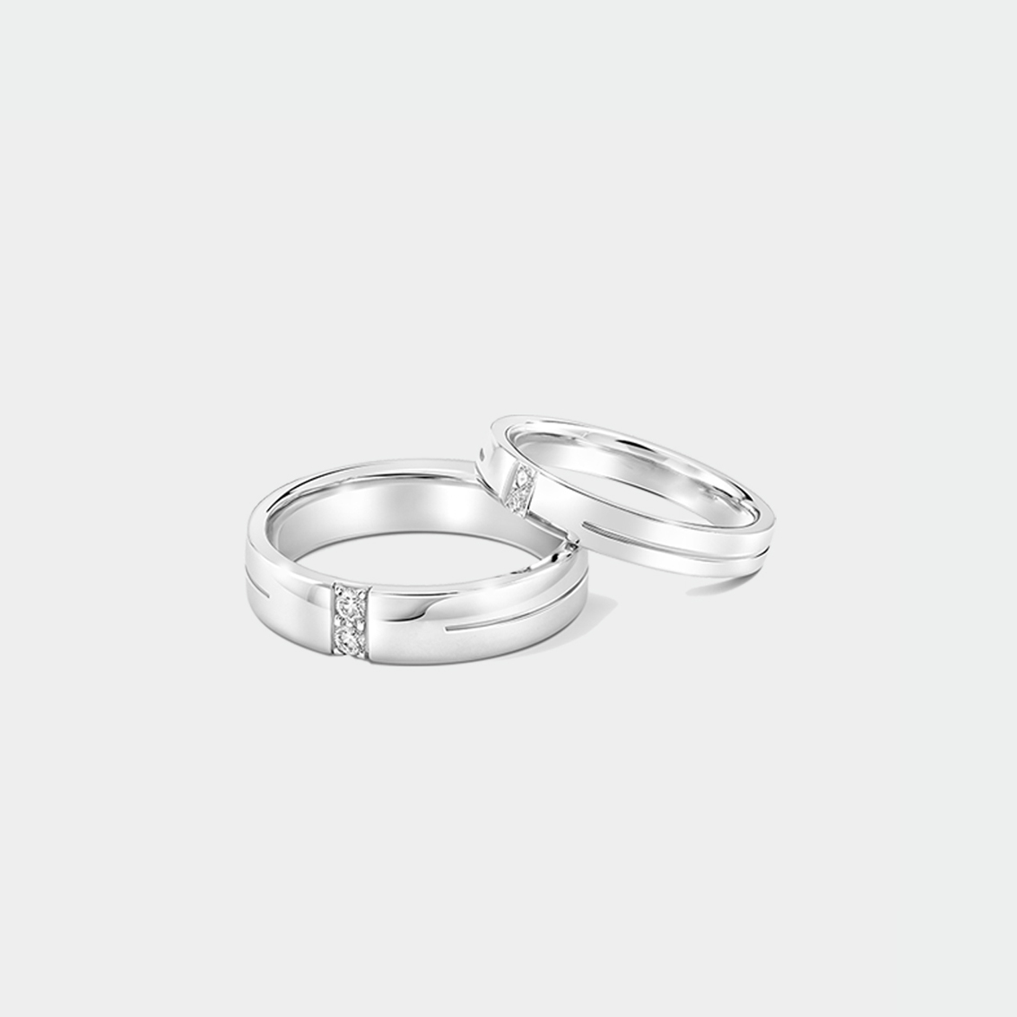 Matching Diamond Wedding Bands | SUEN