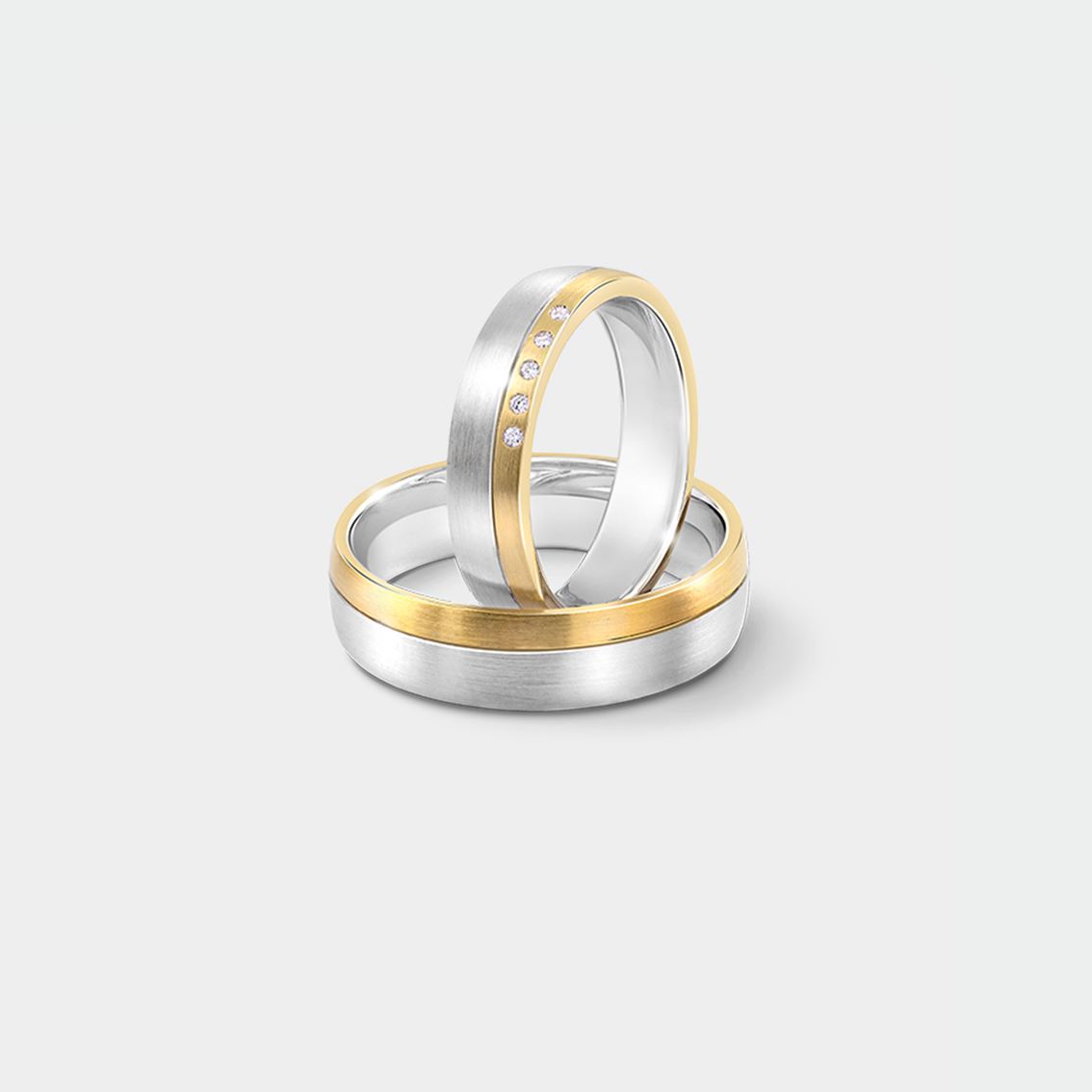 Matching Matt Finish Wedding Bands | SUEN