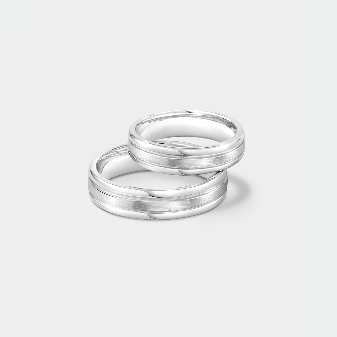 Matching Matt Finish Wedding Bands | SUEN