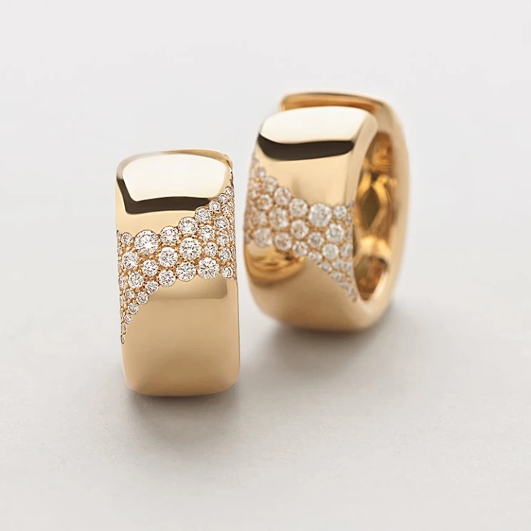 Giorgio Visconti gold hoop earrings