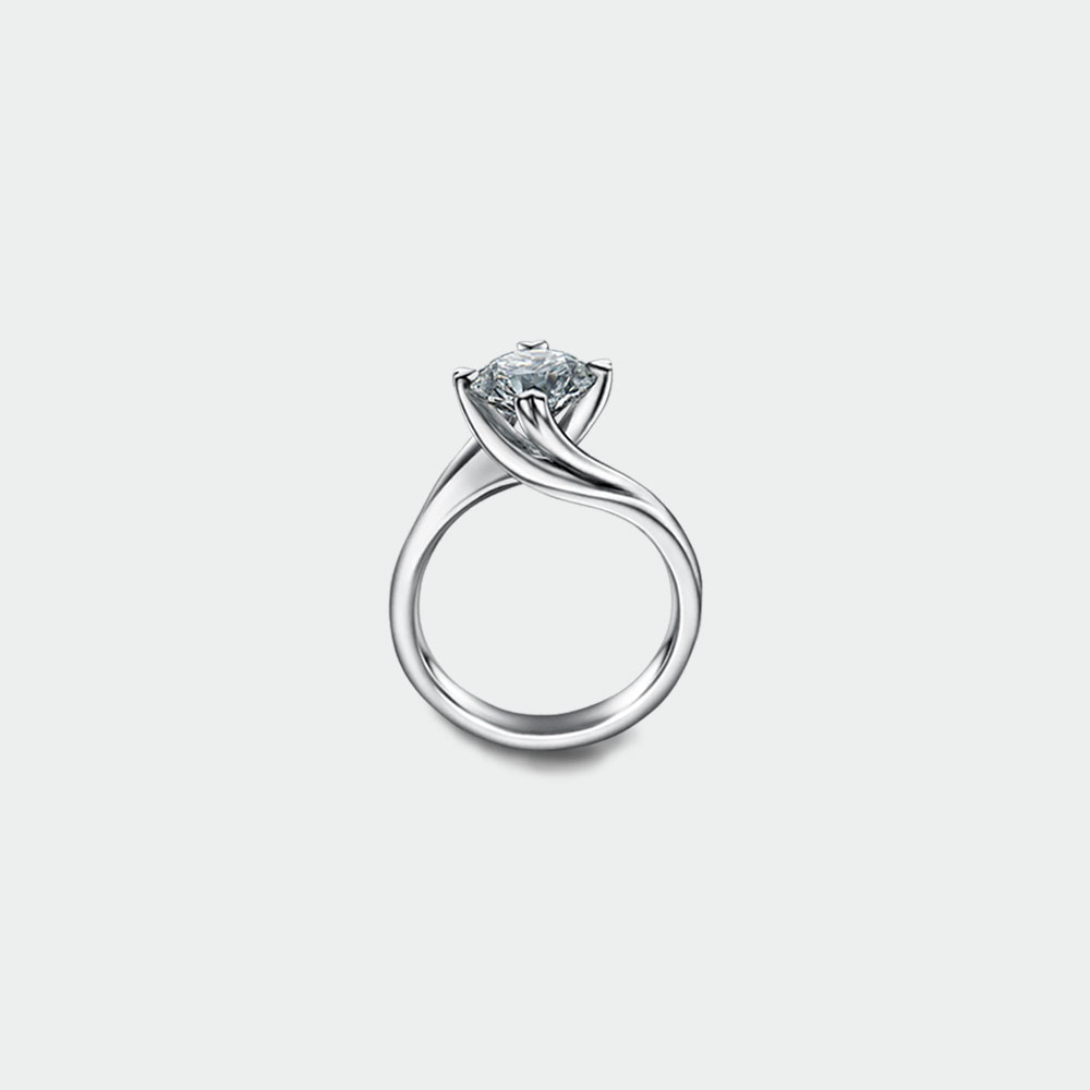The Love Diamond Entwine Diamond Engagement Ring | SUEN