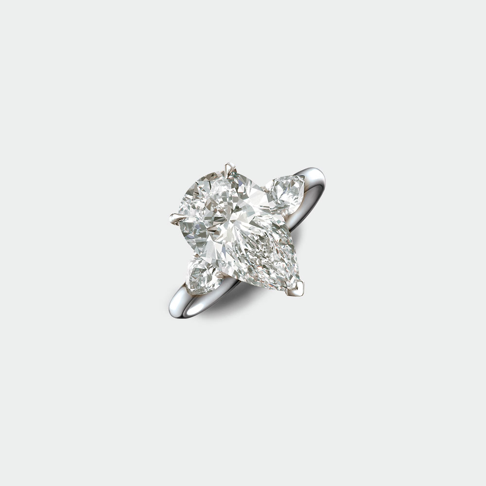 Pear shape Diamond Engagement Ring | SUEN