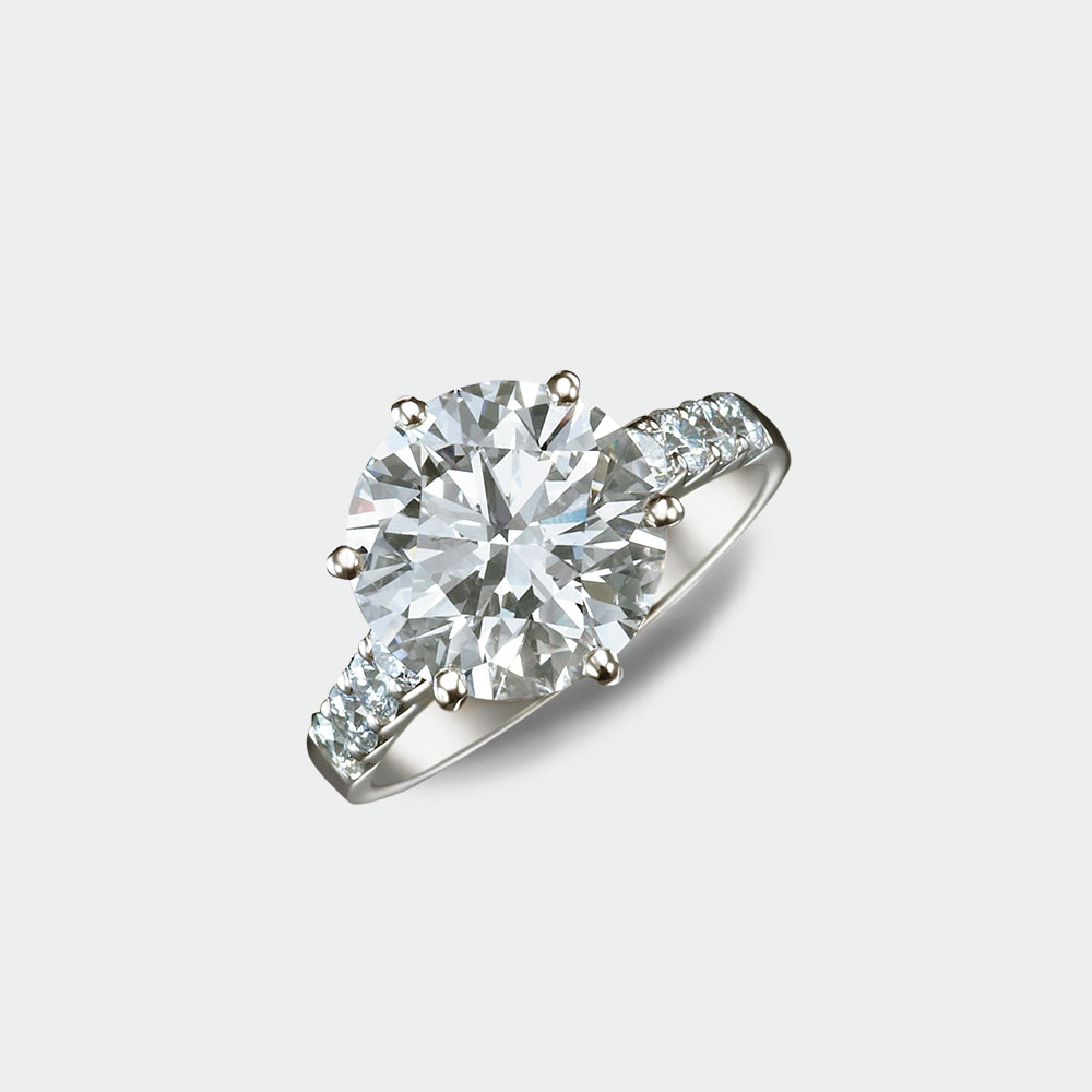 Round Brilliant Diamond Engagement Ring | SUEN