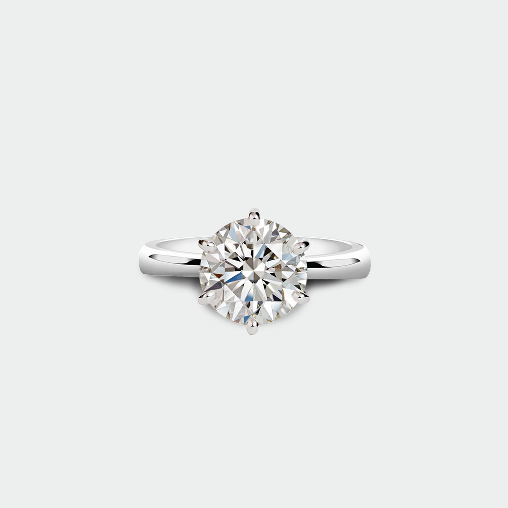 Round Brilliant Diamond Engagement Ring | SUEN